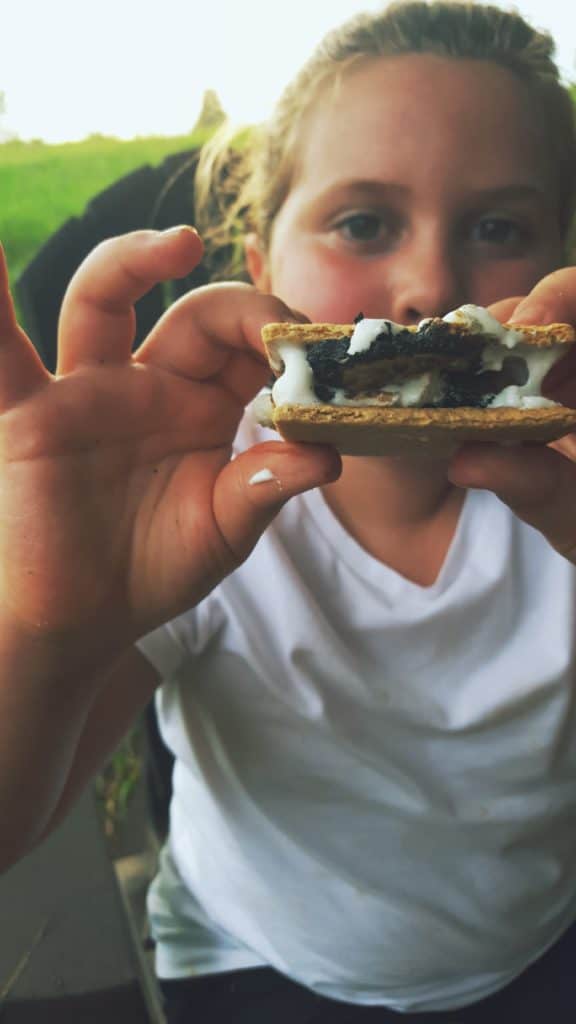 Burnt marshmallow smore