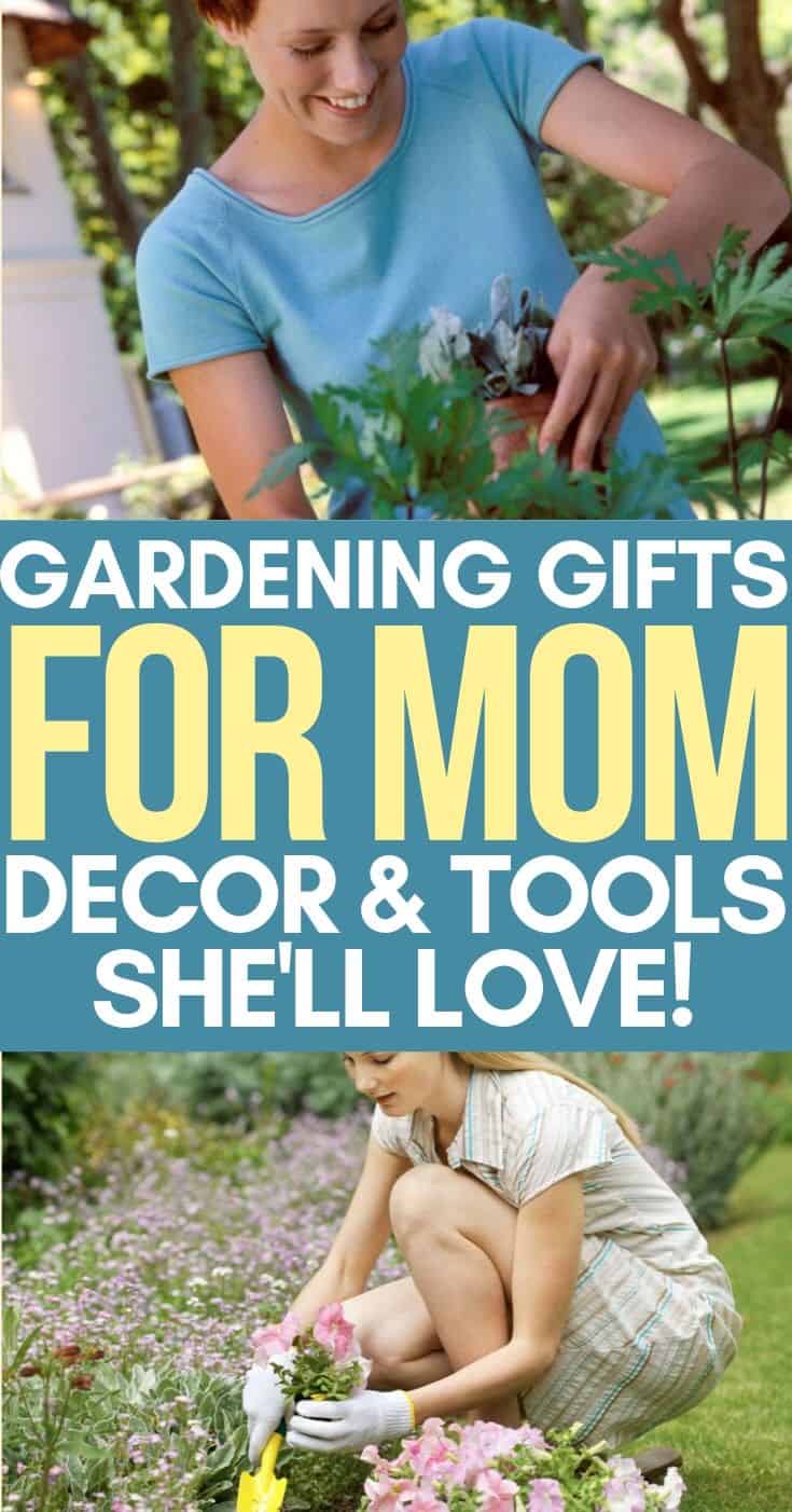 Gift ideas for mom. If your mom is a gardener, she's sure to love these gardening gift ideas!