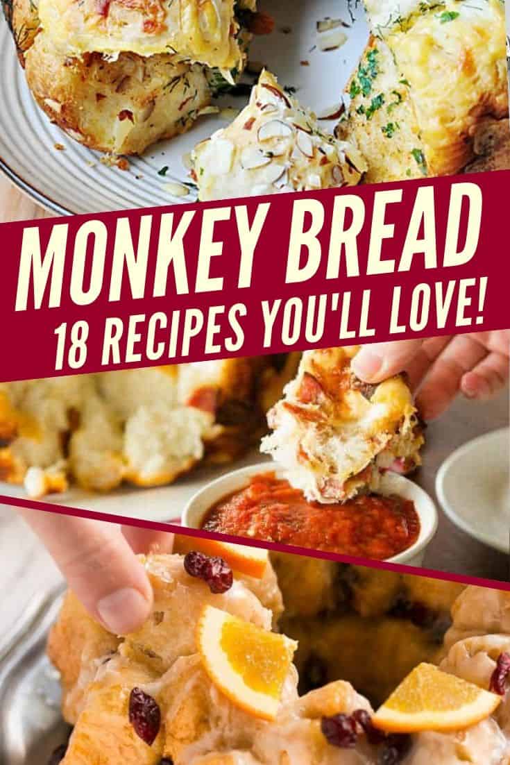 Monkey Bread | Savory Monkey Bread Recipes | Sweet Monkey Bread Recipes | Cinnamon Monkey Bread | Monkey Bread With Fruit Recipes | Christmas Monkey Bread | Gingerbread Monkey Bread | Pepperoni Monkey Bread | Garlic Monkey Bread | Gluten Free | Vegan | Dairy Free | Keto | Sugar Free | Healthy Monkey Bread | Cheesy Monkey Bread | Monkey Bread Appetizer | Monkey Bread Dessert | Monkey Bread Breakfast | Holiday Recipes | 