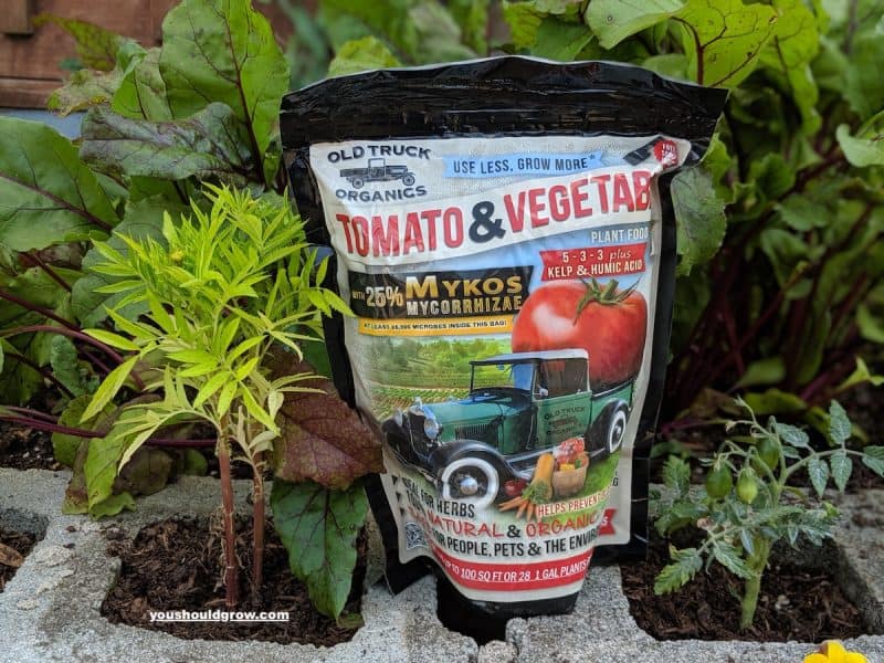 Old truck organics - example of organic fertilizer we use in our garden