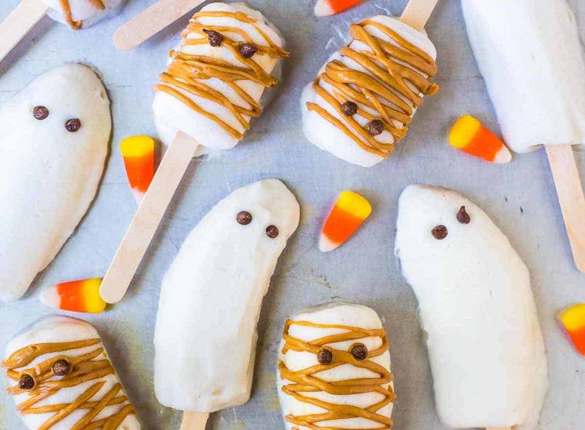 banana popsicle halloween food idea