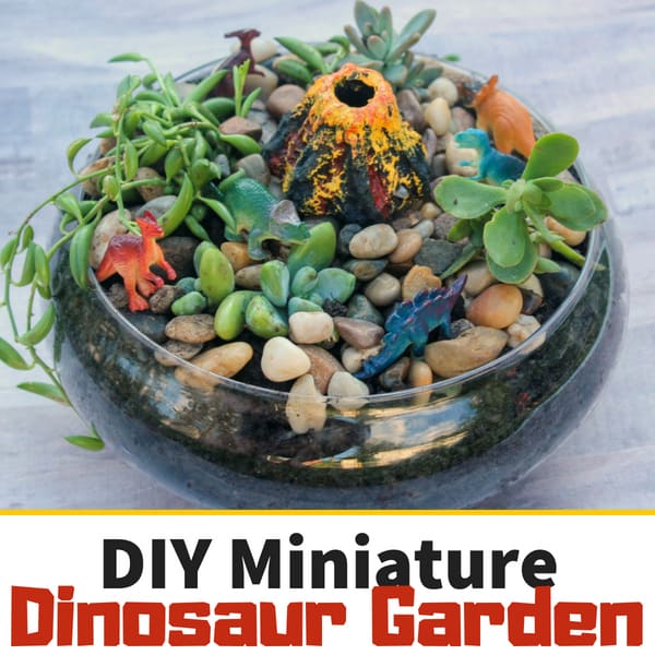 Make This Adorable Miniature Dinosaur Garden