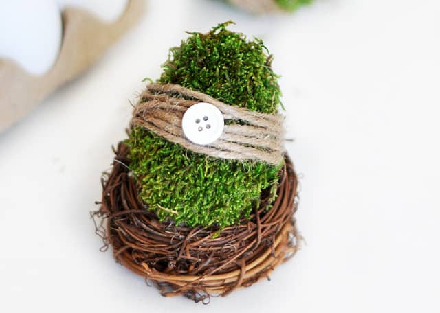 Moss Easter Eggs DIY