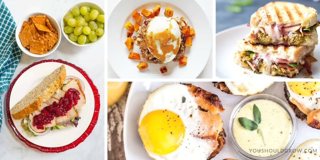 Ways to use Thanksgiving leftovers for breakfast and brunch.