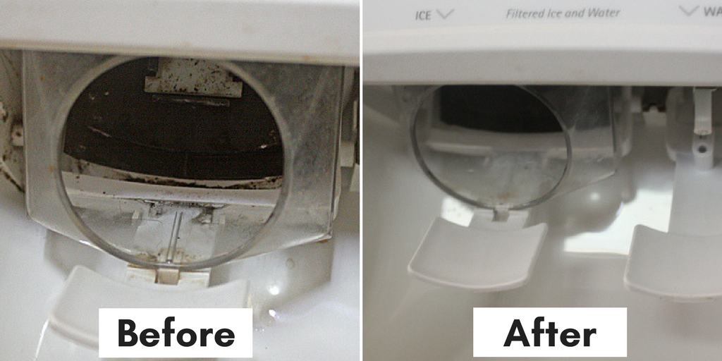 Cleaning tips and hacks: ice maker dispenser