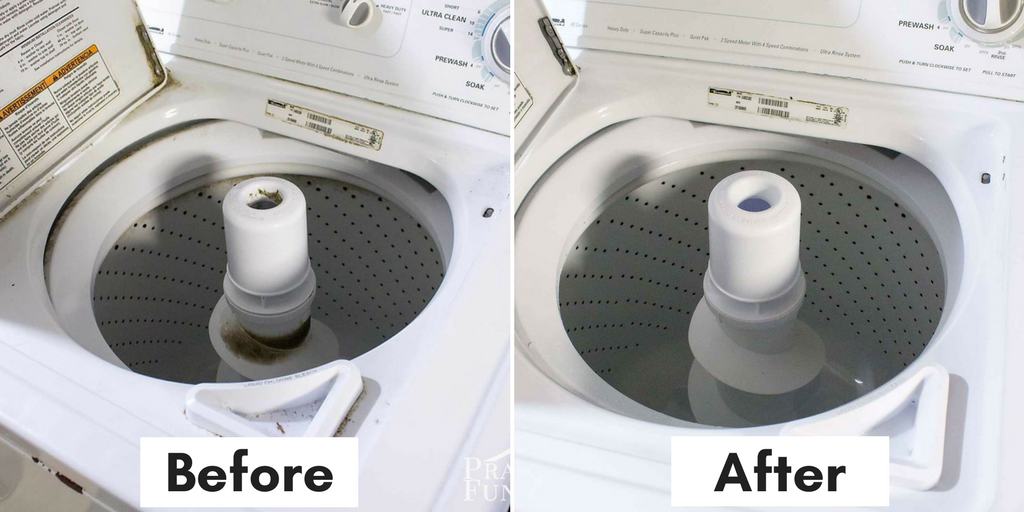 cleaning tips and hacks: top loading washing machine