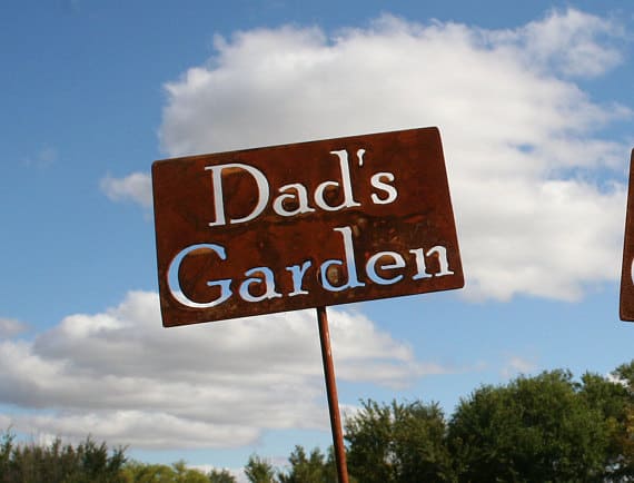 garden stake against the sky