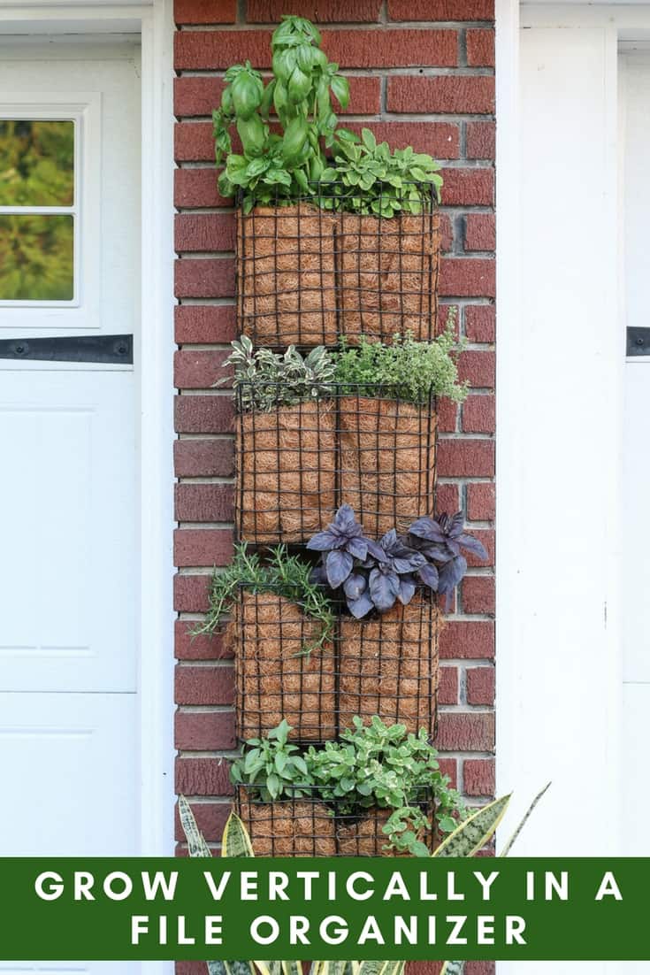 diy vertical garden file organizer