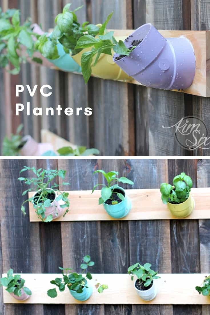 diy vertical garden using pvc elbow