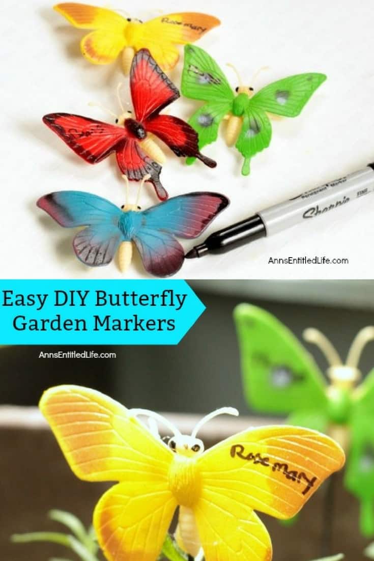 garden markers easy diy butterflies