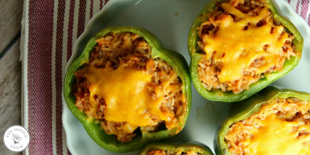 stuffed peppers with ground turkey rice cheese