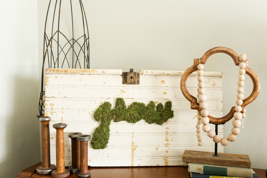 Moss Art DIY Farmhouse Decor