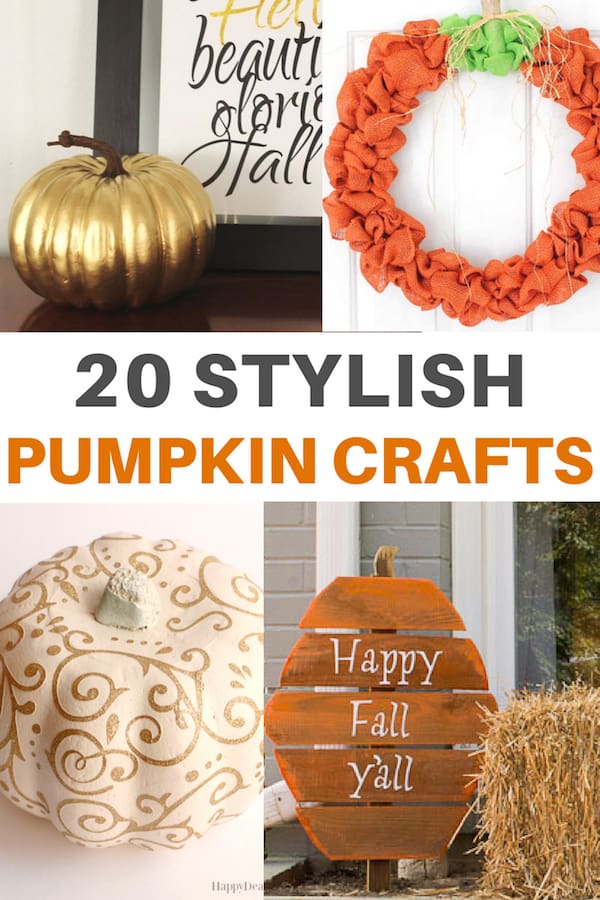pumpkin crafts collage for pinterest
