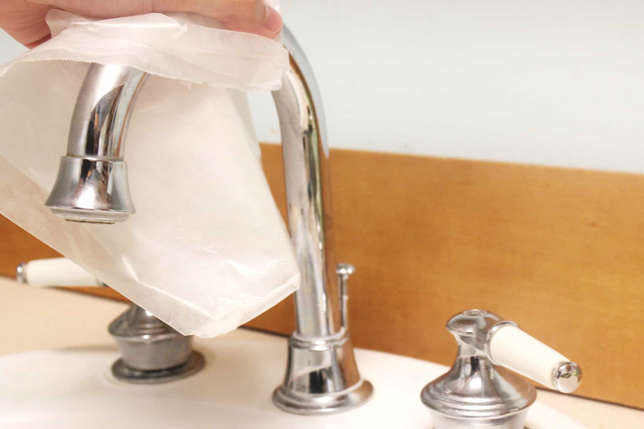 Wax paper hack for water spots