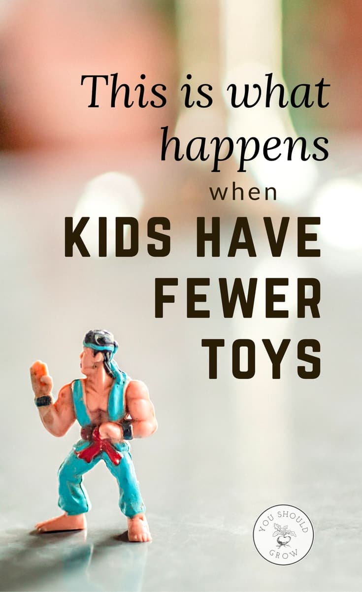 Are you frustrated with the mess and clutter of toys all over your house? Are your kids spoiled and ungrateful? You might consider drastically paring down your kids toy collection. That's what we did, and we couldn't be happier with the results. This is what happens when kids have fewer toys.